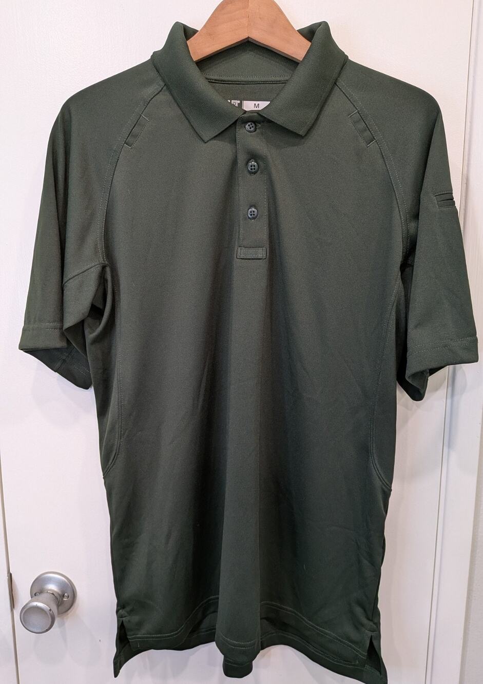 5.11 Tactical Men’s Performance Polo Shirt Size M Green Snag-Resistant Utility